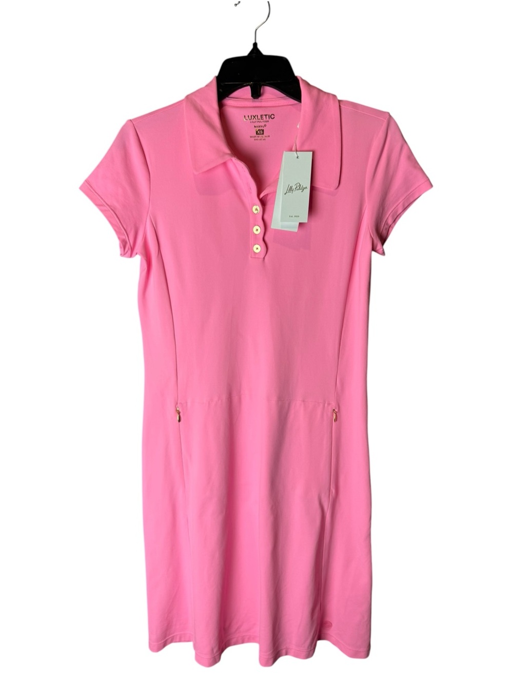 NWT Lilly Pulitzer Luxletic Meryl Dress Pink XS